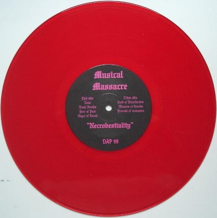 Musical Massacre : Necrobestiality (10", MiniAlbum, Red)