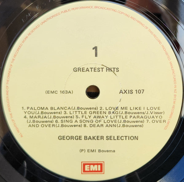 George Baker Selection : Greatest Hits (LP, Comp)