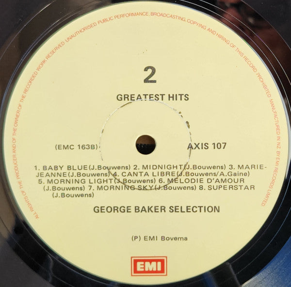 George Baker Selection : Greatest Hits (LP, Comp)