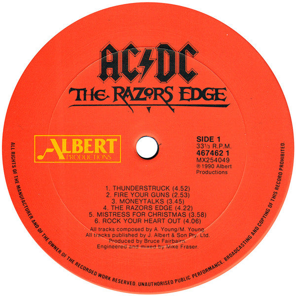 AC/DC : The Razors Edge (LP, Album)