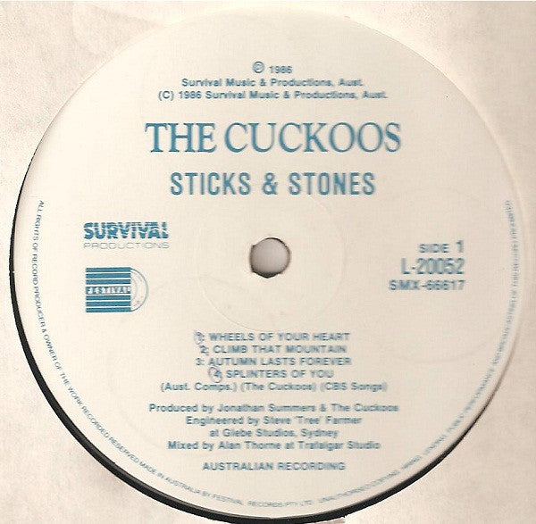 The Cuckoos (4) : Sticks And Stones (LP, Album)