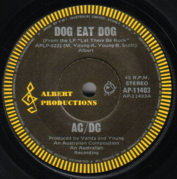 AC/DC : Dog Eat Dog (7&quot;, Single)