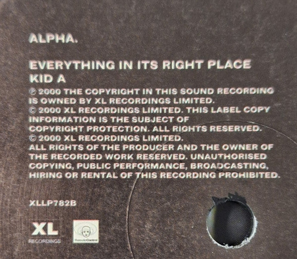 Radiohead : Kid A (2xLP, Album, RE)
