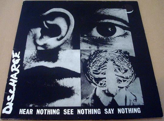 Discharge : Hear Nothing See Nothing Say Nothing (LP, Album, RE, RP, Red)