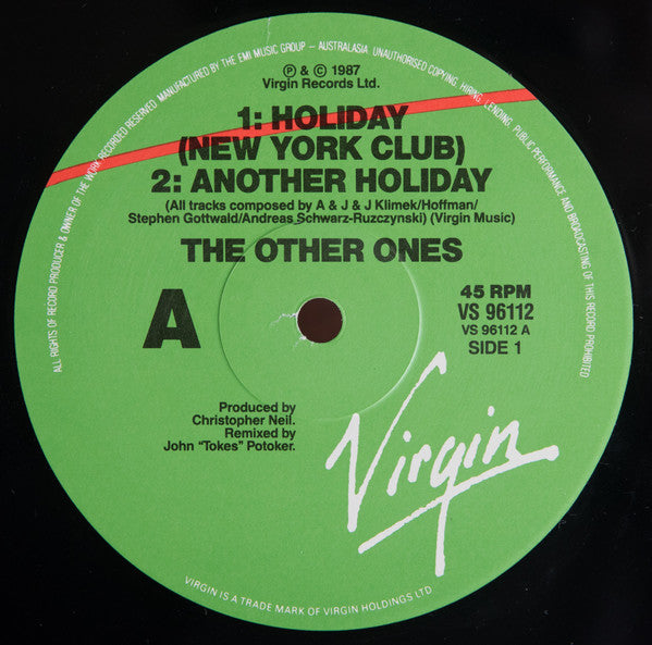 The Other Ones : Holiday (12", Single)