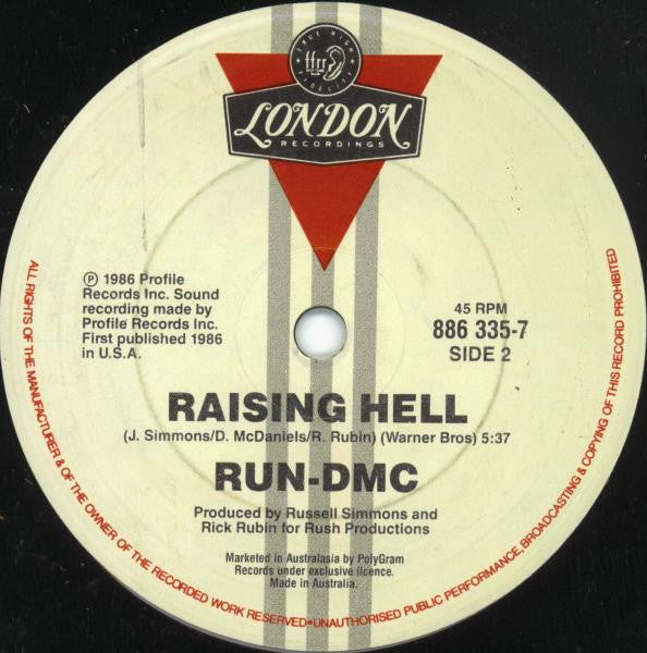 Run-DMC : Mary, Mary (7", Single)