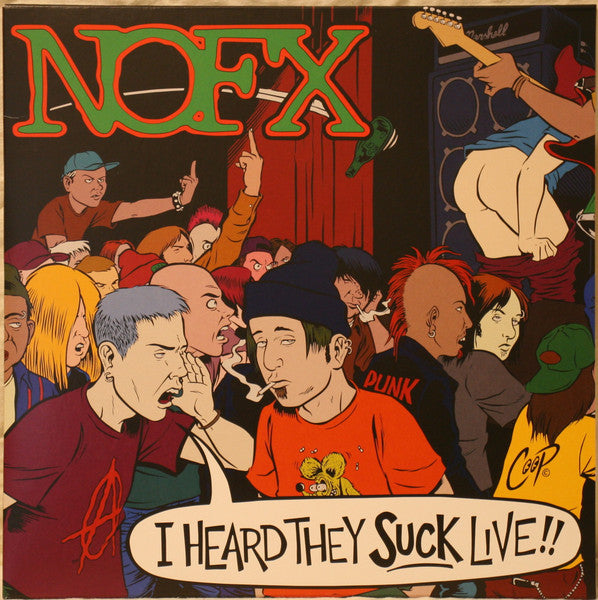 NOFX : I Heard They Suck Live!! (LP, Album, RP)