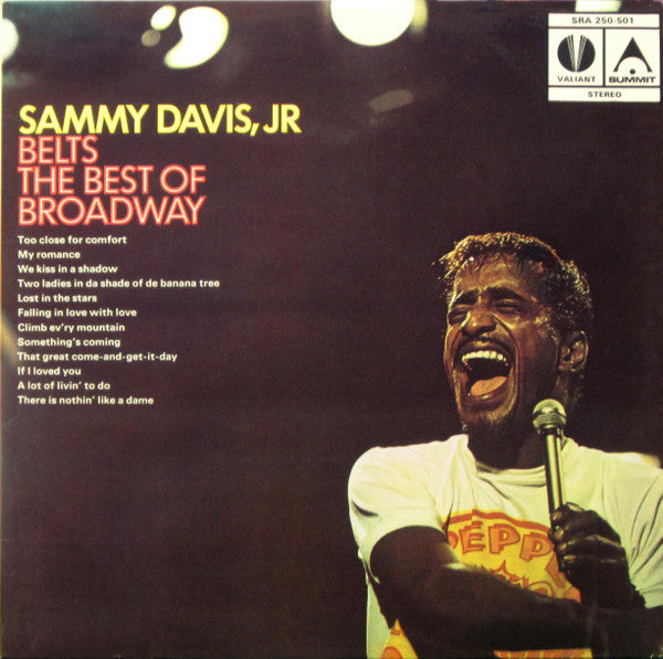 Sammy Davis Jr. : Sammy Davis, Jr Belts The Best Of Broadway (LP, Album)