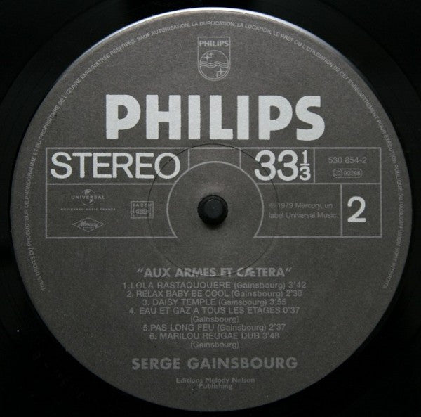 Serge Gainsbourg : Aux Armes Et Cætera (LP, Album, RP, 180)
