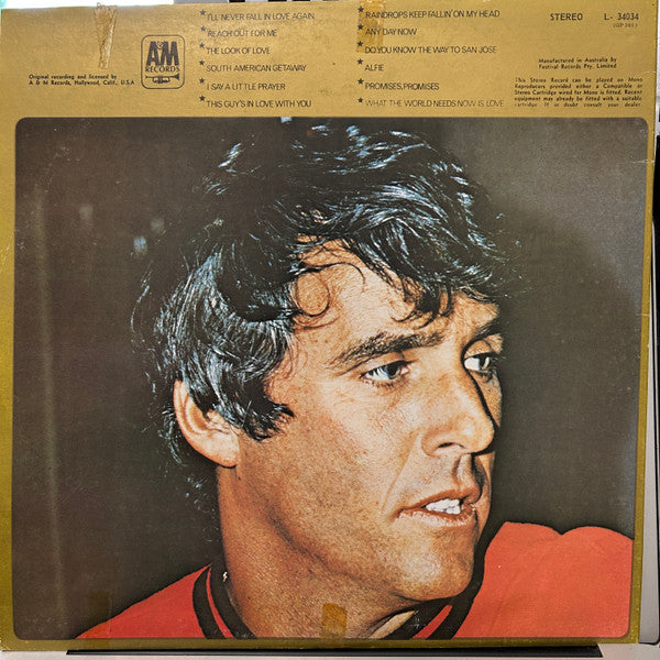 Burt Bacharach : Burt Bacharach’s Great Hits (LP, Comp)
