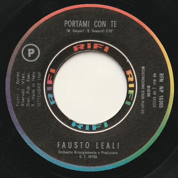 Fausto Leali : Portami Con Te (7", Single)