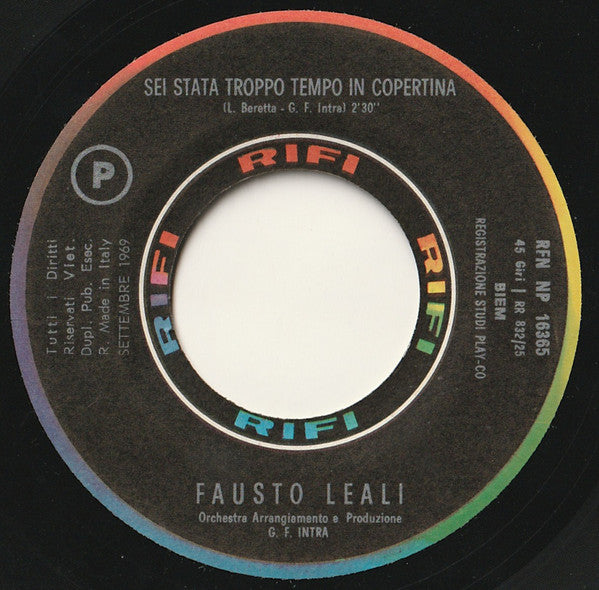 Fausto Leali : Portami Con Te (7", Single)