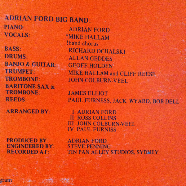 Adrian Ford Big Band : Trad, Dixieland And All That Jazz (LP)