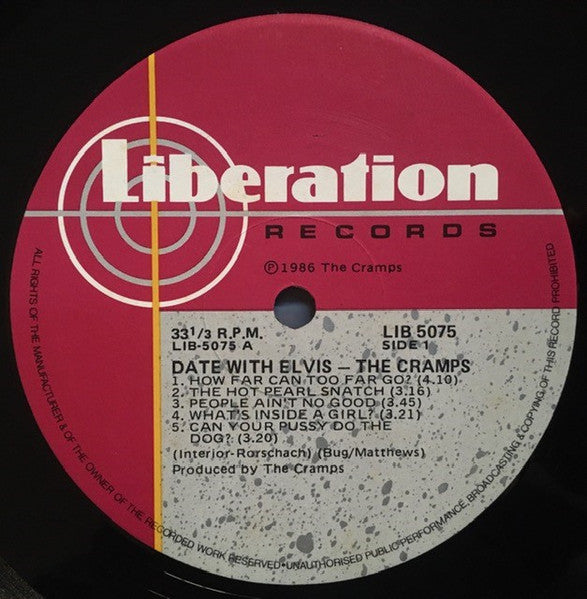 The Cramps : A Date With Elvis (LP, Album)