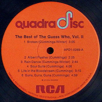 The Guess Who : The Best Of The Guess Who: Volume II (LP, Comp, Quad)