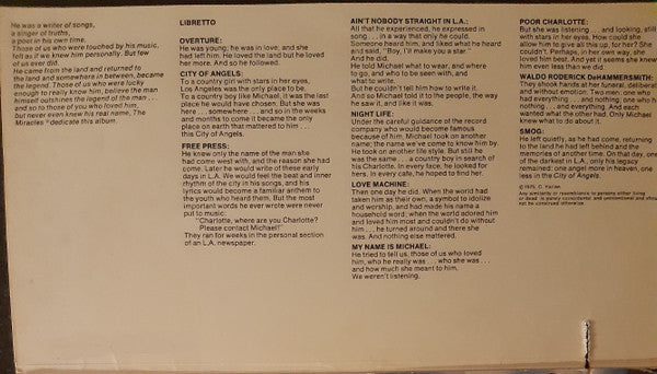 The Miracles : City Of Angels (LP, Album, RP, Env)