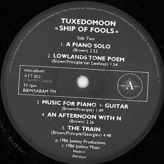 Tuxedomoon : Ship Of Fools (LP, MiniAlbum)