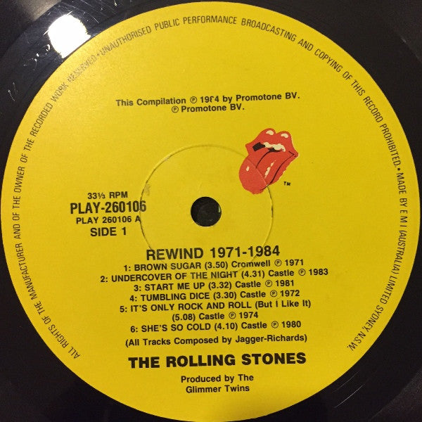 The Rolling Stones : Rewind (1971-1984) (LP, Comp)