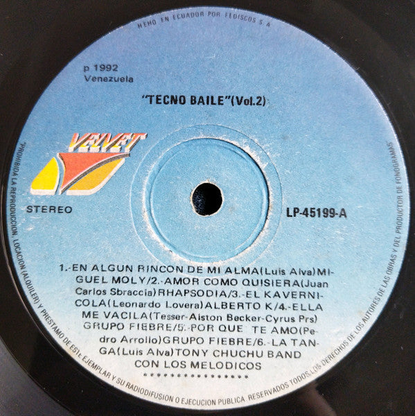 Various : Tecno Baile 2 (LP, Comp)