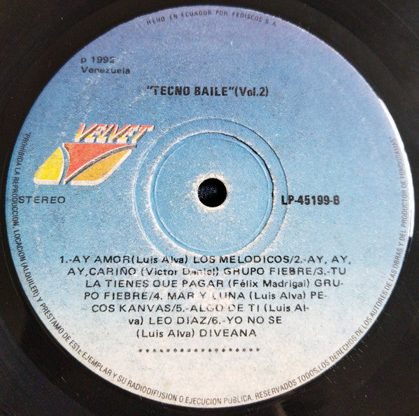 Various : Tecno Baile 2 (LP, Comp)