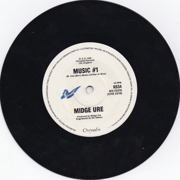 Midge Ure : Dear God (7", Ltd)