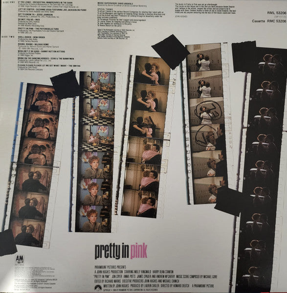 Various : Pretty In Pink (Original Motion Picture Soundtrack) (LP, Comp, Pin)