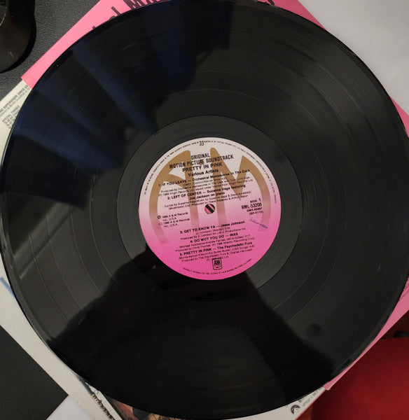 Various : Pretty In Pink (Original Motion Picture Soundtrack) (LP, Comp, Pin)