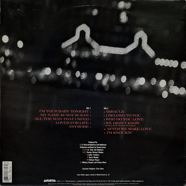 Whitney Houston : I'm Your Baby Tonight (LP, Album, Gat)