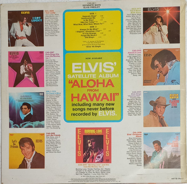 Elvis Presley : Separate Ways (LP, Album, RE)