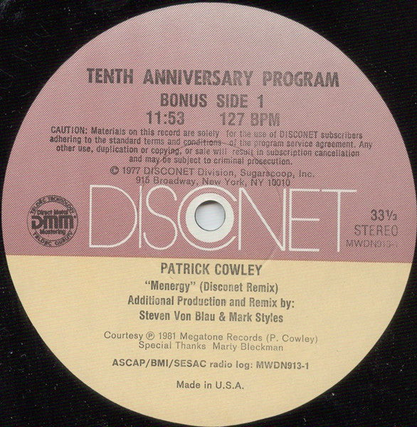 Various : Disconet Tenth Anniversary Program (2x12", P/Mixed)