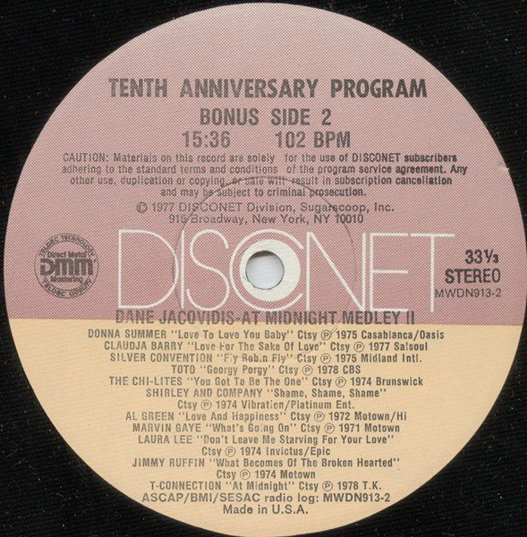 Various : Disconet Tenth Anniversary Program (2x12", P/Mixed)