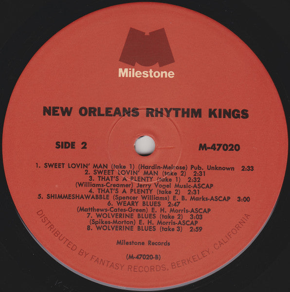 New Orleans Rhythm Kings : New Orleans Rhythm Kings (2xLP, Comp, Mono)