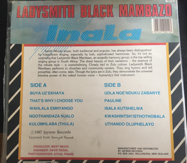 Ladysmith Black Mambazo : Inala (LP, Album)