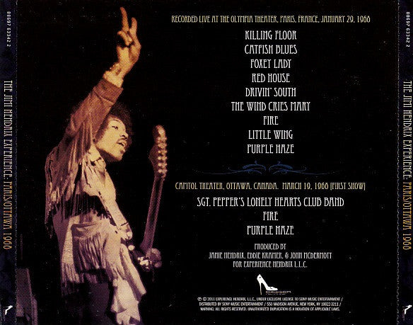 The Jimi Hendrix Experience : Paris/Ottawa 1968 (CD, Album, RE)