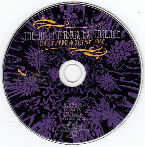 The Jimi Hendrix Experience : Paris/Ottawa 1968 (CD, Album, RE)