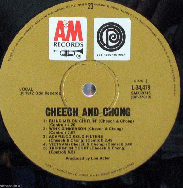 Cheech & Chong : Cheech And Chong (LP, Album, Tex)