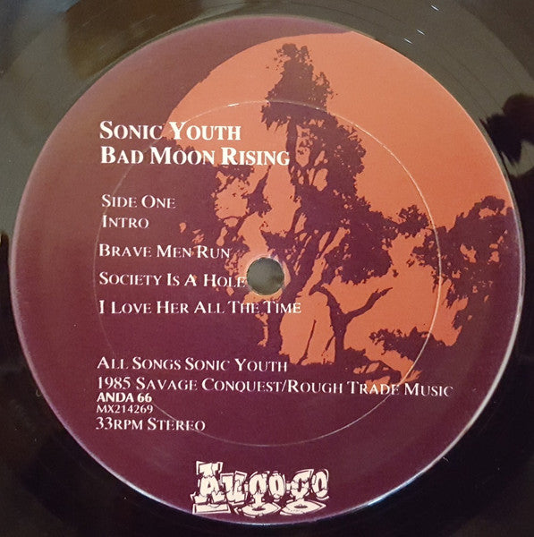 Sonic Youth : Bad Moon Rising (LP, Album, RE)