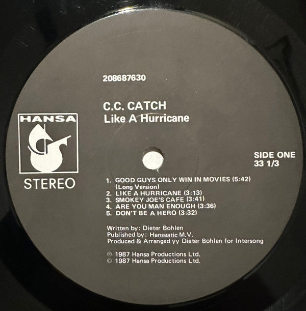 C.C. Catch : Like A Hurricane (LP, Album)