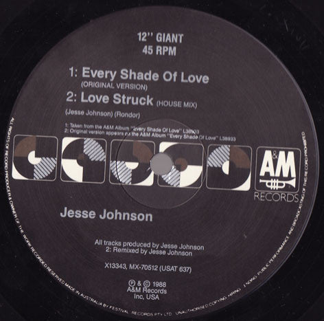 Jesse Johnson : Every Shade Of Love (12", Ltd)