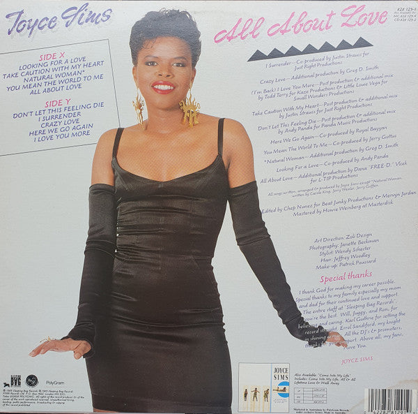 Joyce Sims : All About Love (LP, Album)