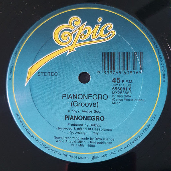 Pianonegro : Pianonegro (12", Single)