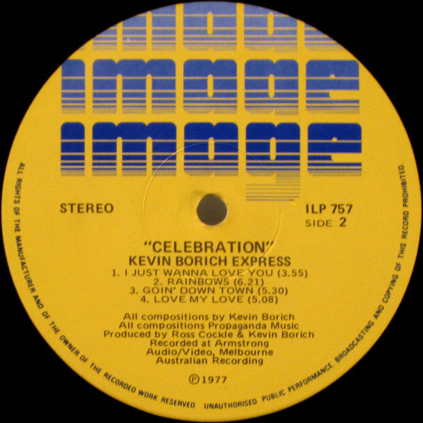 Kevin Borich Express : Celebration! (LP, Album)