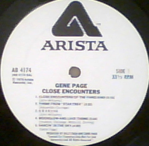 Gene Page : Close Encounters (LP, Album, Promo)