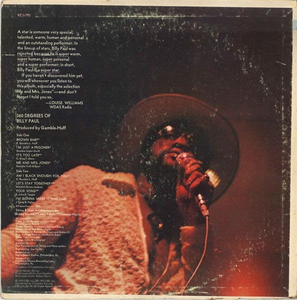 Billy Paul : 360 Degrees Of Billy Paul (LP, Album, Ter)