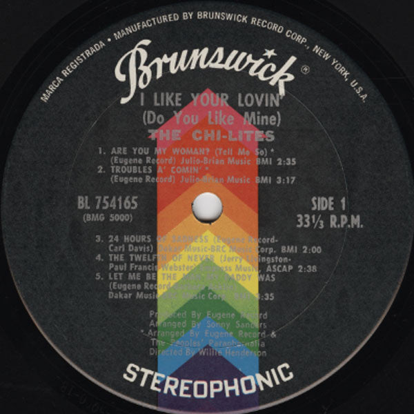 The Chi-Lites : I Like Your Lovin' (Do You Like Mine) (LP, Album)