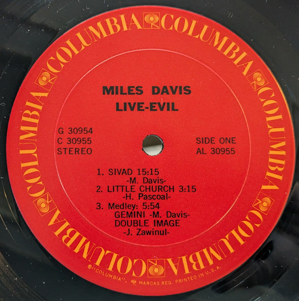 Miles Davis : Live-Evil (2xLP, Album, Aut)