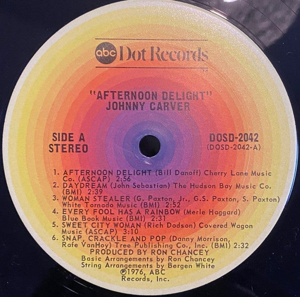 Johnny Carver : Afternoon Delight (LP, Album)