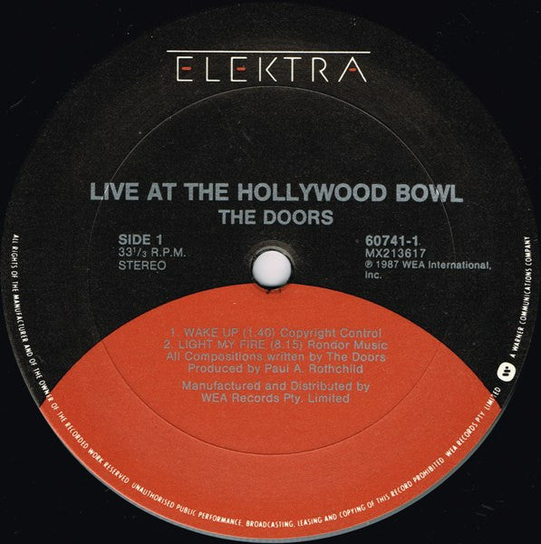The Doors : Live At The Hollywood Bowl (LP, MiniAlbum)