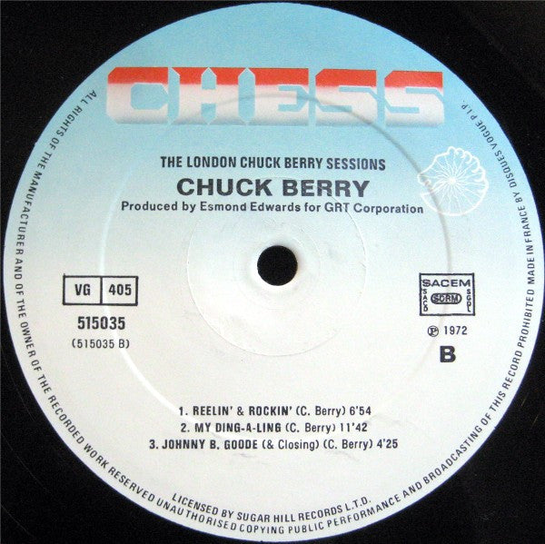Chuck Berry : The London Chuck Berry Sessions (LP, Album)