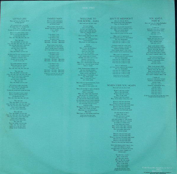 Fleetwood Mac : Tango In The Night (LP, Album)